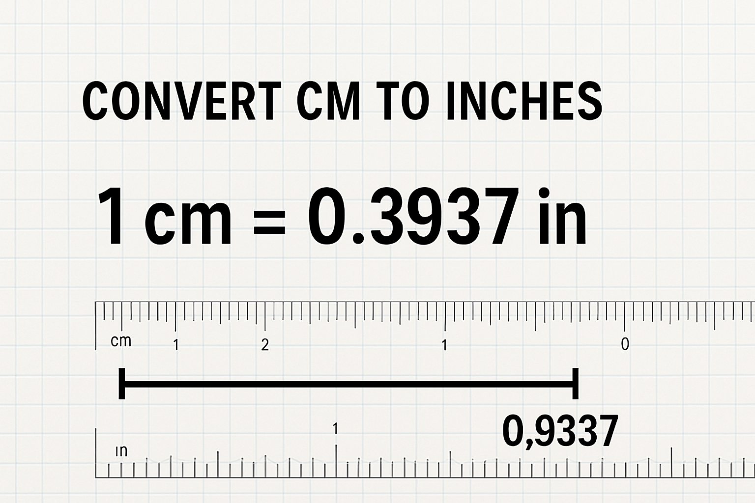 convert cm to inches