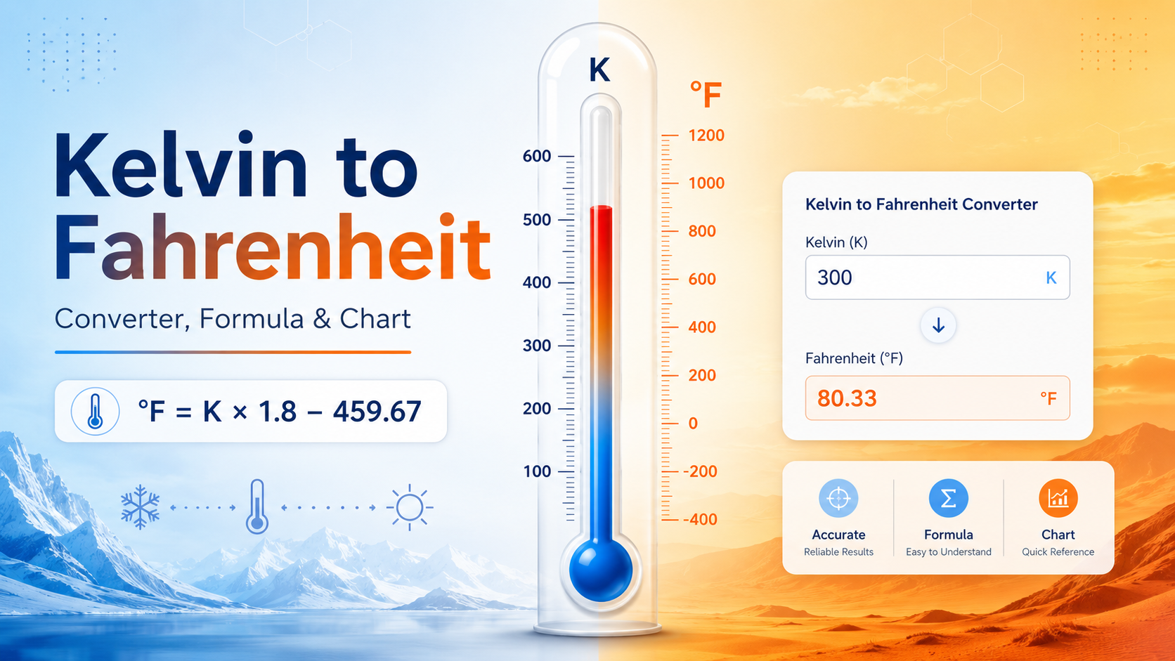 kelvin to fahrenheit