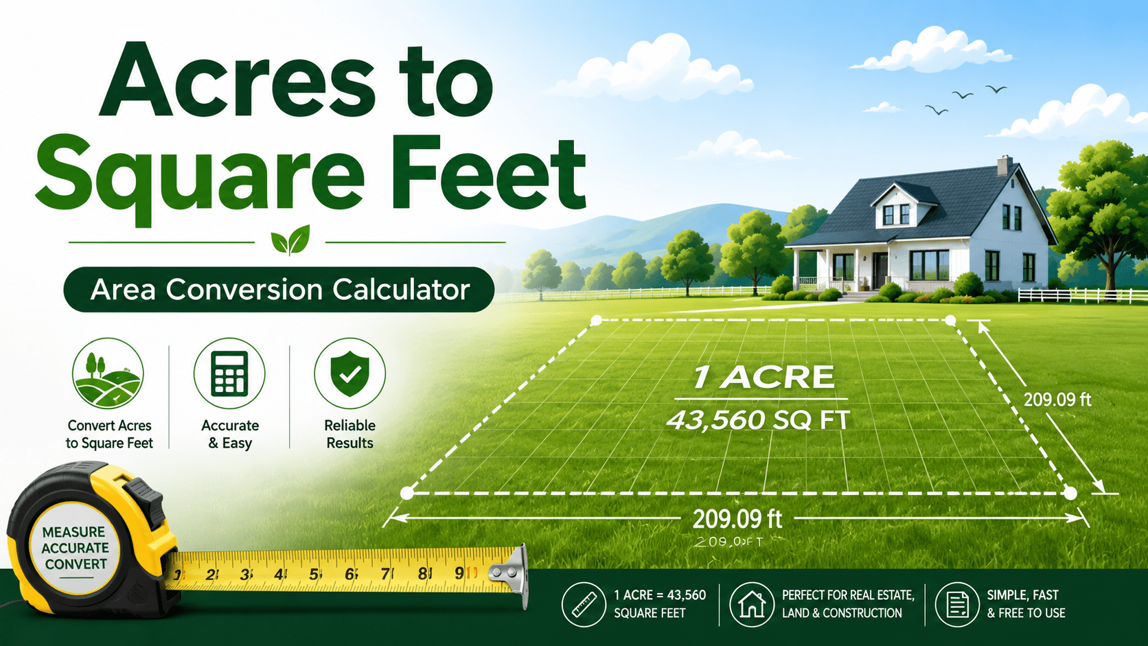 acres to square feet