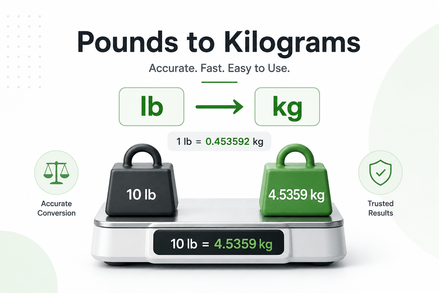 convert lbs to kg