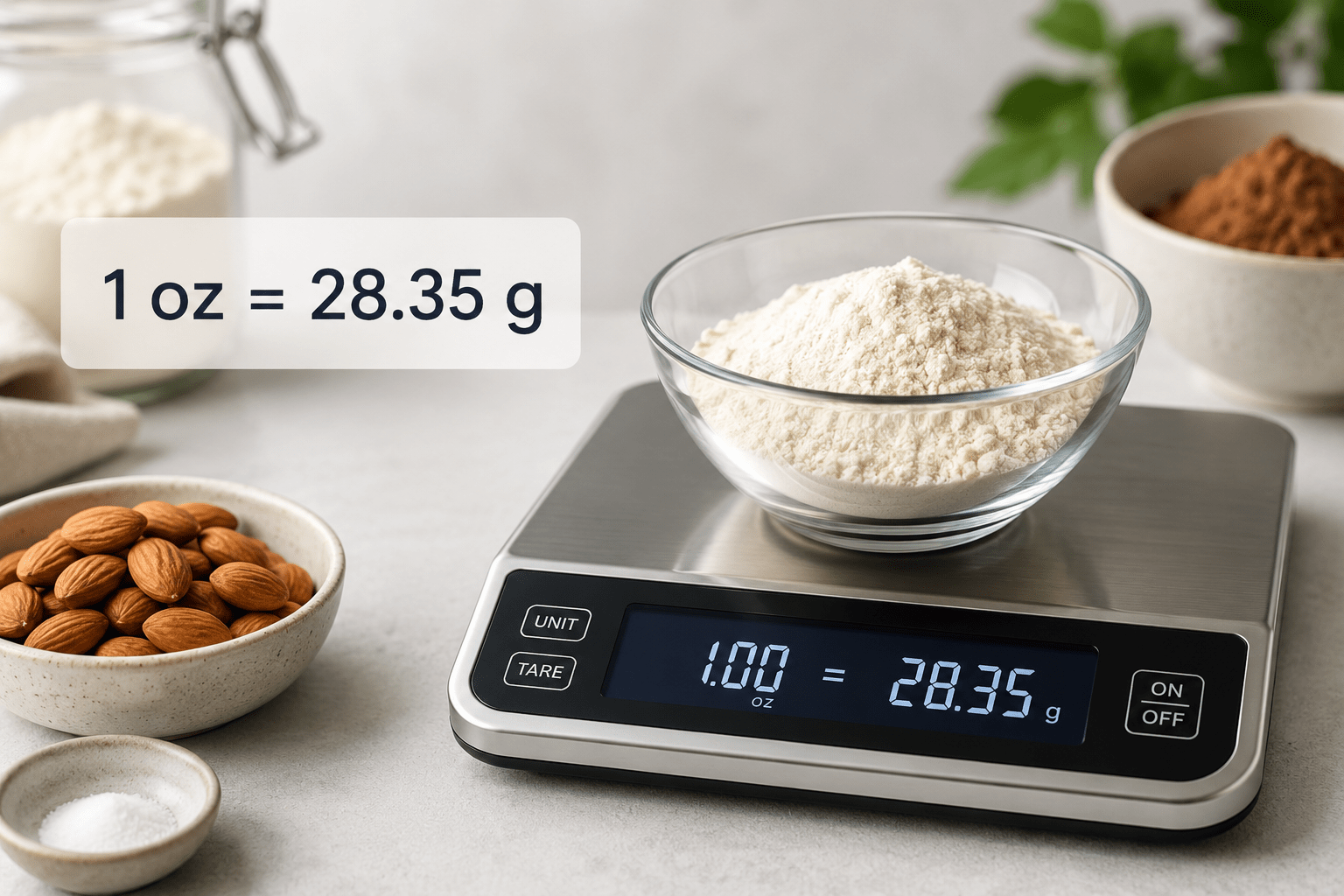convert ounces to gram