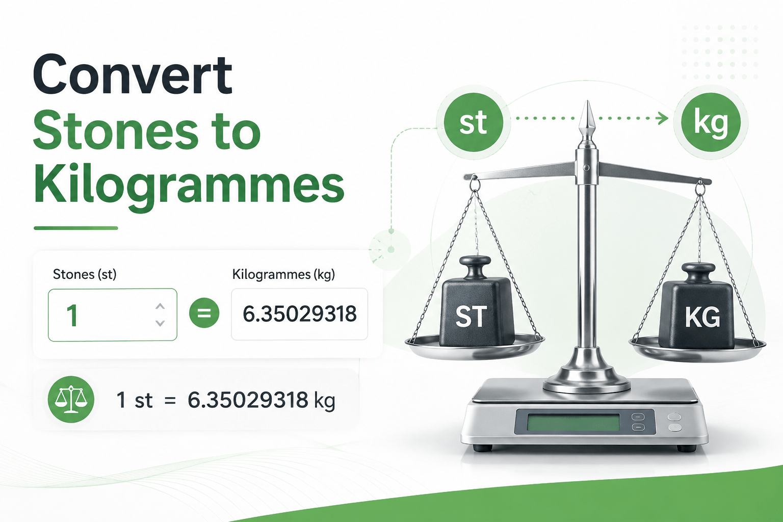 convert stones to kilogrammes