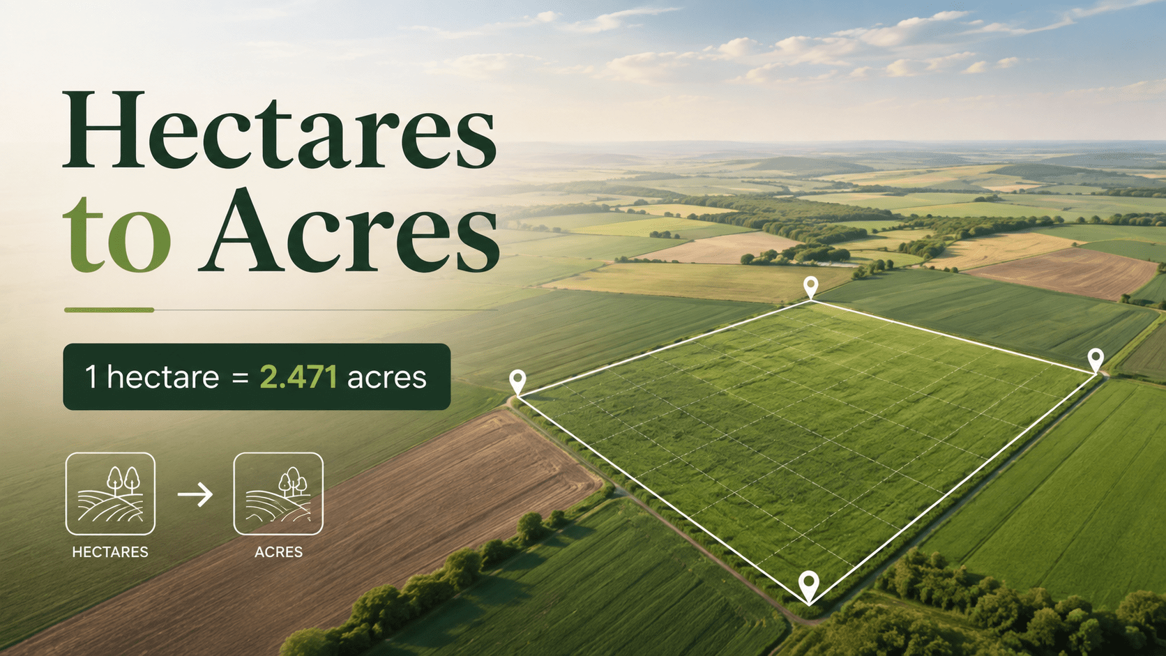 hectares to acres