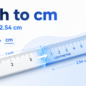 Convert Inches to cm Inch to cm conversion chart showing inches and centimeters