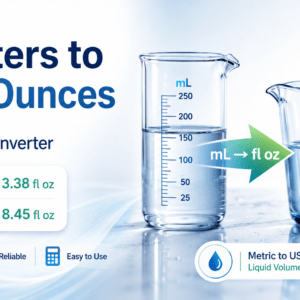 milliliters to fluid ounces
