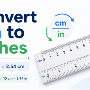 convert cm to inches