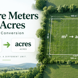 square meters to acres